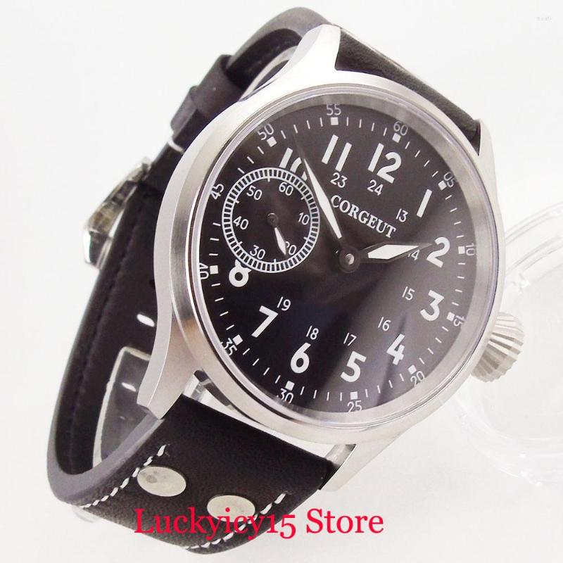 Wristwatches Mechanical Hand Winding Men's Watch 43mm Brushed Case Sapphire Glass 17 Jewels Movement, Picture shown
Wristwatches Mechanical Hand Winding Men's Watch 43mm Brushed Case Sapphire Glass 17 Jewels Movement, Picture shown