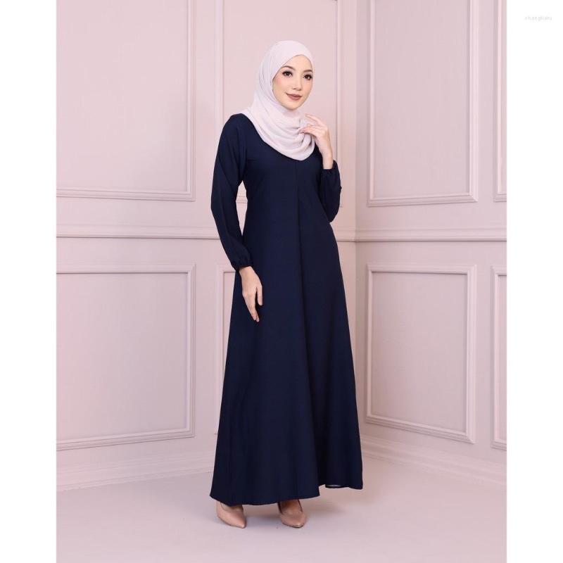 Ethnic Clothing Muslim Dress Women Malay Turkish Robes Middle East Dubai Front Zipper Solid Color Slim Fitting Gown Abayas For
Ethnic Clothing Muslim Dress Women Malay Turkish Robes Middle East Dubai Front Zipper Solid Color Slim Fitting Gown Abayas For