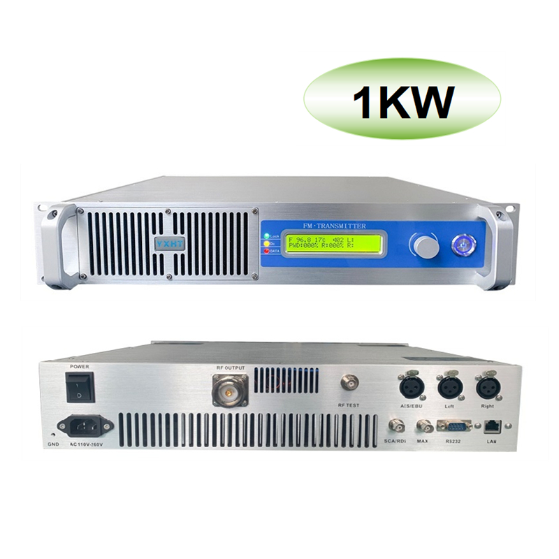 1KW FM Transmitter 1000w fm transmitting equipment for radio station