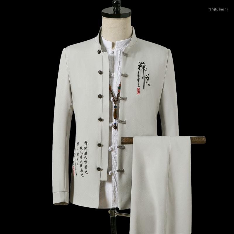 Men's Suits 4XL Single Breasted Chinese Type Long Sleeve Tunic Jacket Pants Wedding Suit For Men 2023 Streetwear 2pcs Office Wear XXXXL, Black tunic suit set
Men's Suits 4XL Single Breasted Chinese Type Long Sleeve Tunic Jacket Pants Wedding Suit For Men 2023 Streetwear 2pcs Office Wear XXXXL, Black tunic suit set