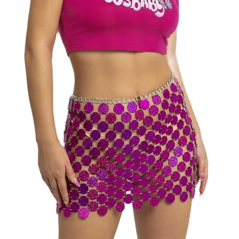 Skirts Women's Skirt Colorful Sequins Metal Chain Hollow Out Mini Skirts Bohemian Geometric Rainbow Fashion Elegant Woman Clothes 230213, Gold
Skirts Women's Skirt Colorful Sequins Metal Chain Hollow Out Mini Skirts Bohemian Geometric Rainbow Fashion Elegant Woman Clothes 230213, Gold