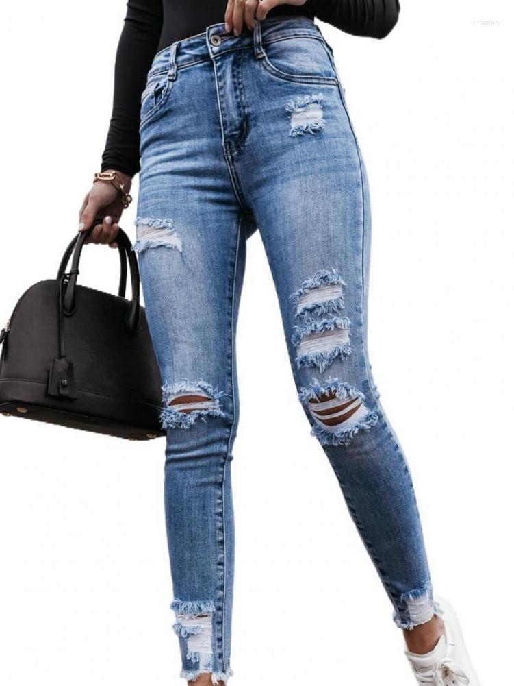 Women's Jeans 2023 Summer Vintage Long Pants Sexy Slim Ripped Hole High Waist Cowboy Denim Trousers Skinny Women Daily Life Pencil, Blue
Women's Jeans 2023 Summer Vintage Long Pants Sexy Slim Ripped Hole High Waist Cowboy Denim Trousers Skinny Women Daily Life Pencil, Blue