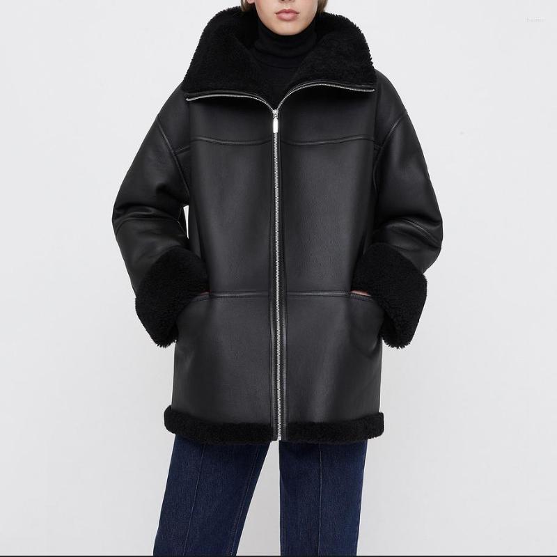 Women's Fur Winter 3-color Fashion Environmental Protection Coat Senior Custom Mid-length Loose Warm Biker Women, Black
Women's Fur Winter 3-color Fashion Environmental Protection Coat Senior Custom Mid-length Loose Warm Biker Women, Black