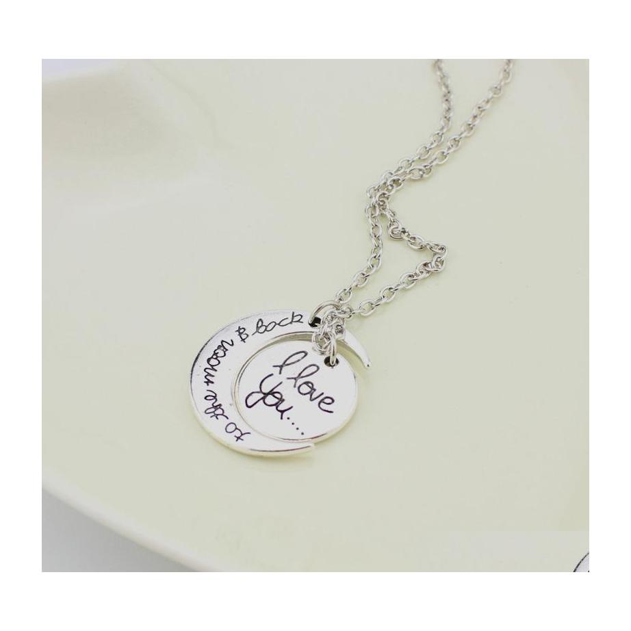 Pendant Necklaces Couples Engraving Pendants Jewelry 925 Sier 24K Gold Chains I Love You Sun Moon Drop Delivery Dhaiq
Pendant Necklaces Couples Engraving Pendants Jewelry 925 Sier 24K Gold Chains I Love You Sun Moon Drop Delivery Dhaiq