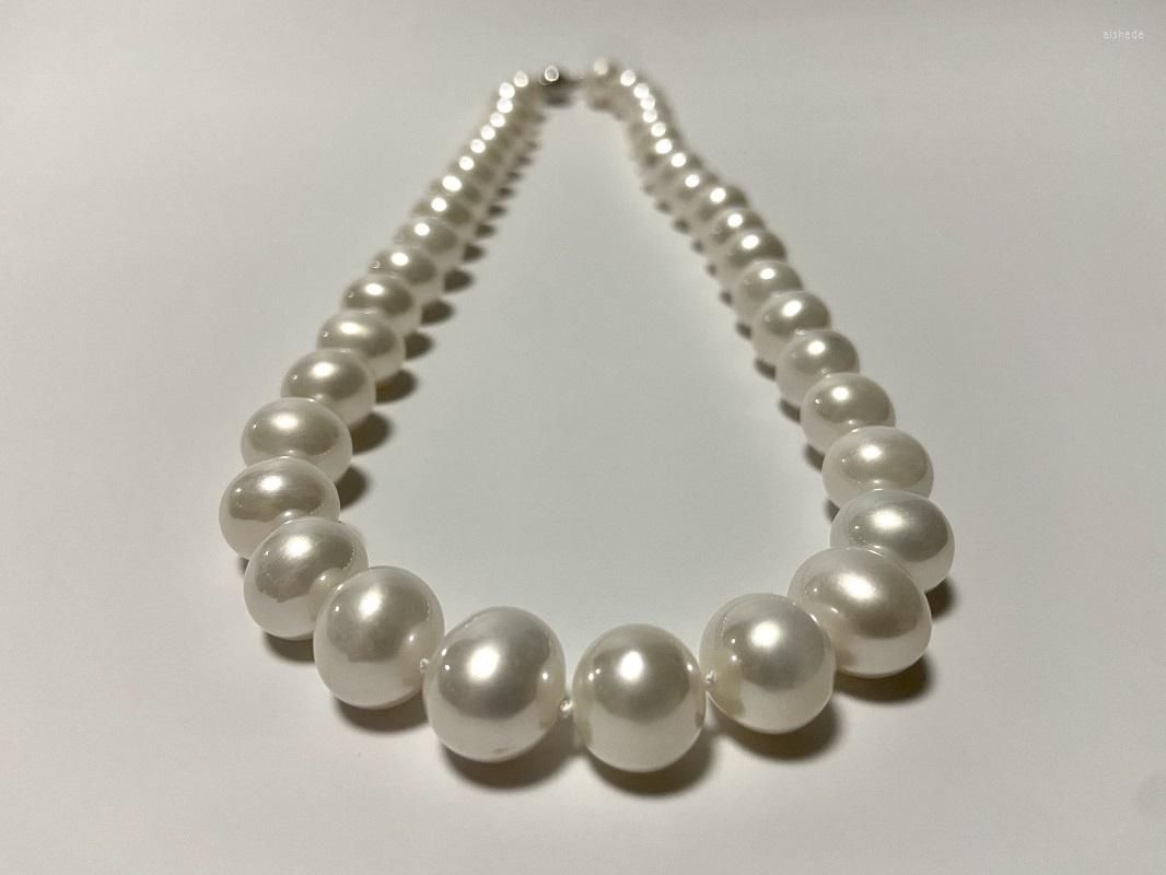 Chains Natural 11-12mm Pearl Necklace Bright Classical Style Sterling Silver Clasp Gift For Women Party Fashion
Chains Natural 11-12mm Pearl Necklace Bright Classical Style Sterling Silver Clasp Gift For Women Party Fashion