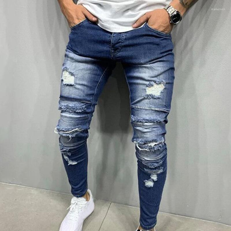 Men' Jeans 2023 Spring And Autumn Fashion With Holes Blue Elastic Men' Denim Pants Slim Fit Small Straight Hip Hop Destroyed
Men' Jeans 2023 Spring And Autumn Fashion With Holes Blue Elastic Men' Denim Pants Slim Fit Small Straight Hip Hop Destroyed