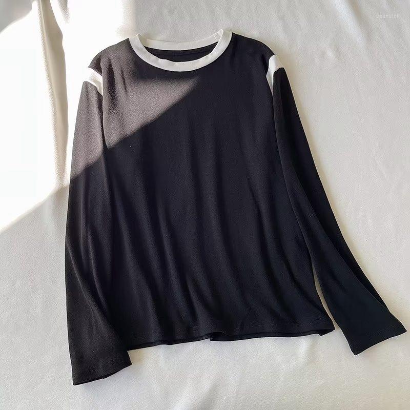 Women's T Shirts Spring Women Oversized Color Block Long Shirt Sleeve O Neck Tees Ladies Top XLJ76A, Black
Women's T Shirts Spring Women Oversized Color Block Long Shirt Sleeve O Neck Tees Ladies Top XLJ76A, Black