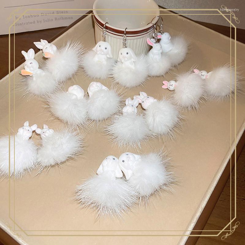 Dangle Earrings Winter Hairball Statement For Women South Korea Fashion Sweet Cute Aesthetic Jewelry Gentle Coquette Accessories
Dangle Earrings Winter Hairball Statement For Women South Korea Fashion Sweet Cute Aesthetic Jewelry Gentle Coquette Accessories