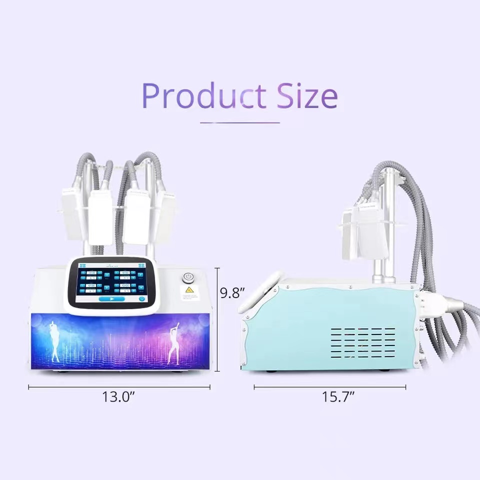 Fat Cellulite Removal Cryo Pads Body Sculpting Cooling Slimming Machine 4 Pads Beauty Salon Equipment