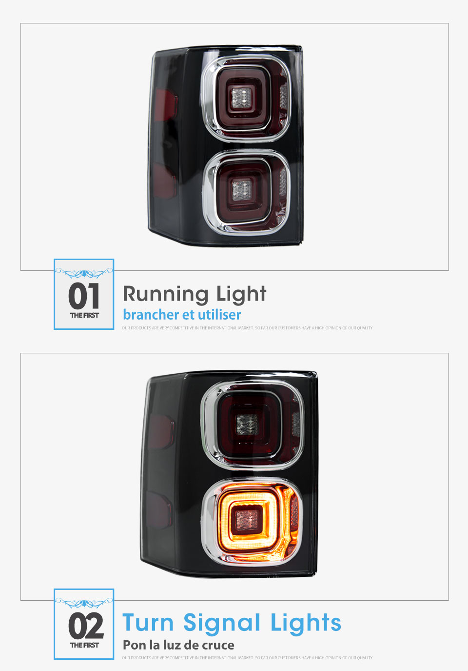 Car Styling Tail Lamp for Land Rover Range Rover Tail Lights 2002-2012 LED Tail Light LED DRL Signal Automotive Accessories
