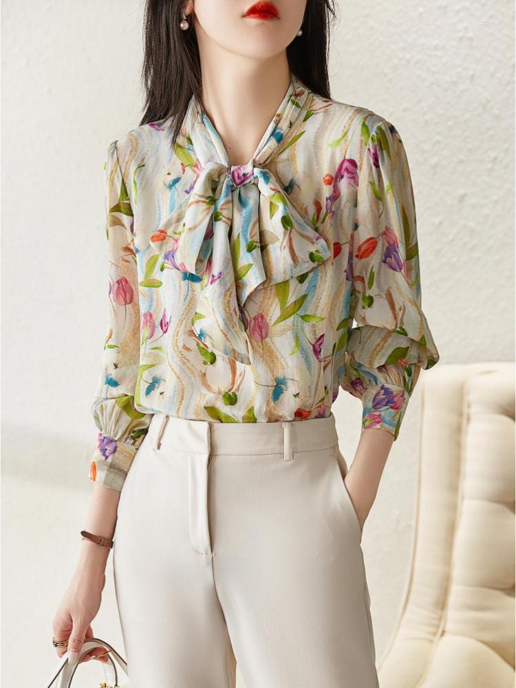 Women' Blouses 2023 Spring Autumn Chiffon Blouse Shirts Women Clothes Floral Printed Vintage Bow Tie Collar Fashion Clothing Blusas, Beige
Women' Blouses 2023 Spring Autumn Chiffon Blouse Shirts Women Clothes Floral Printed Vintage Bow Tie Collar Fashion Clothing Blusas, Beige