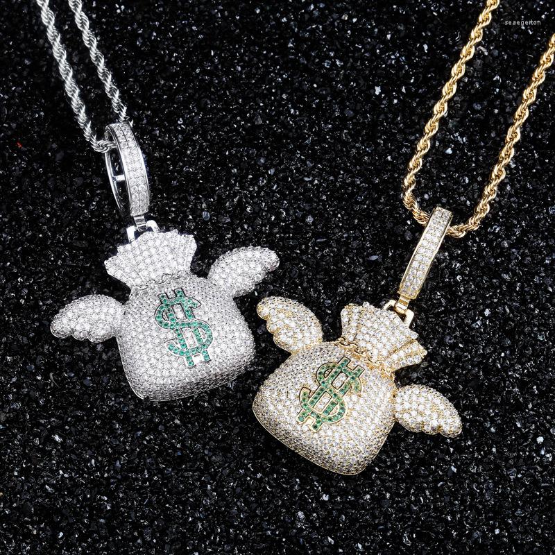 Pendant Necklaces Mens Iced Out Jewelry Bling Cz Inlay Angel Wing Money Bag Pendants Necklacesd
Pendant Necklaces Mens Iced Out Jewelry Bling Cz Inlay Angel Wing Money Bag Pendants Necklacesd