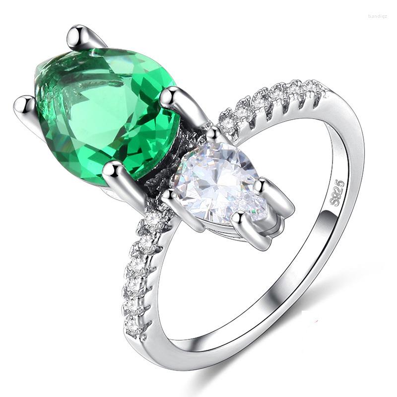 Cluster Rings Luxurious Style 3 Cut CZ Stone Engagement For Women Water Drop Silver Color Wedding Jewelry
Cluster Rings Luxurious Style 3 Cut CZ Stone Engagement For Women Water Drop Silver Color Wedding Jewelry
