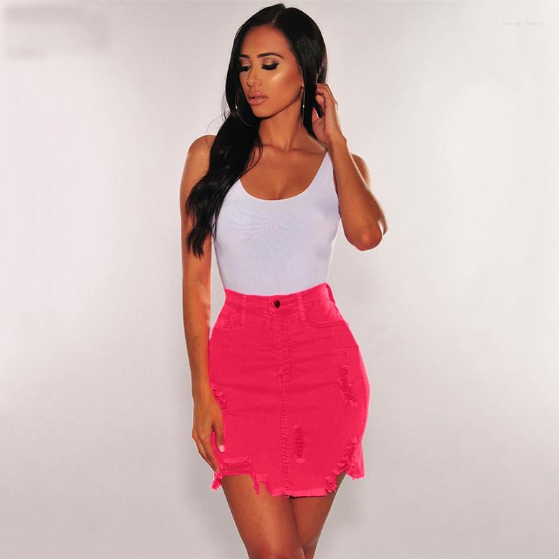 Skirts 2023 Women Summer High Waist Jeans Pencil Skirt Fashion Neon Color Ripped Holes Tassel Bodycon Denim Mini
Skirts 2023 Women Summer High Waist Jeans Pencil Skirt Fashion Neon Color Ripped Holes Tassel Bodycon Denim Mini