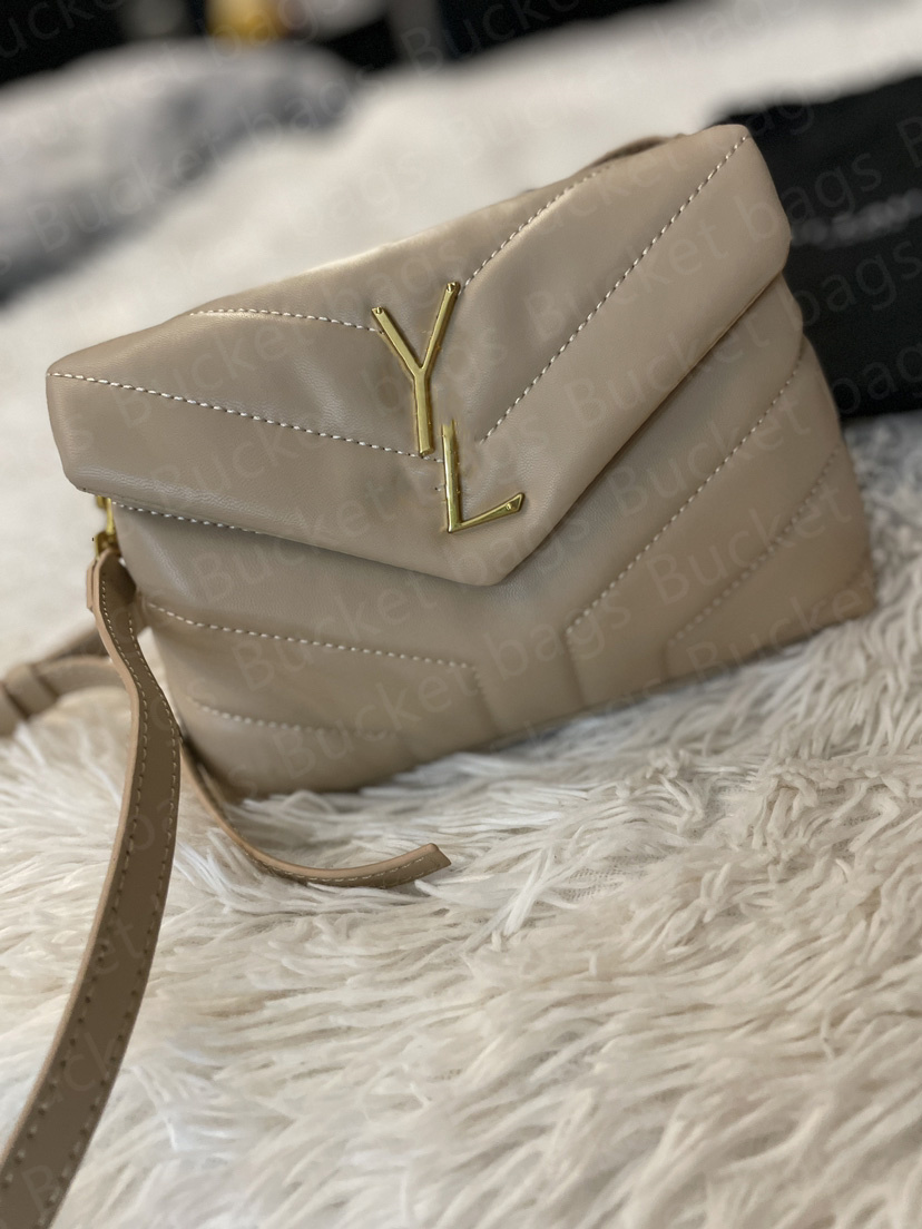 LOULOU Toy Cross Body Bags Designer Adjustable Leather Strap Shoulder Women Fashion Y-quilted Flap Handbags Casual Wallet 20 x 21cm with Dust, Kahki-gold logo
LOULOU Toy Cross Body Bags Designer Adjustable Leather Strap Shoulder Women Fashion Y-quilted Flap Handbags Casual Wallet 20 x 21cm with Dust, Kahki-gold logo