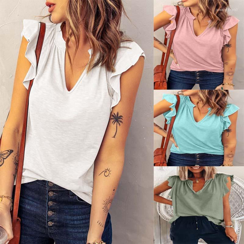 Women' T Shirts 2023 Women' Spring And Summer Fashion V-neck Short-sleeved Loose Top T-shirt Female & Lady, Pink
Women' T Shirts 2023 Women' Spring And Summer Fashion V-neck Short-sleeved Loose Top T-shirt Female & Lady, Pink