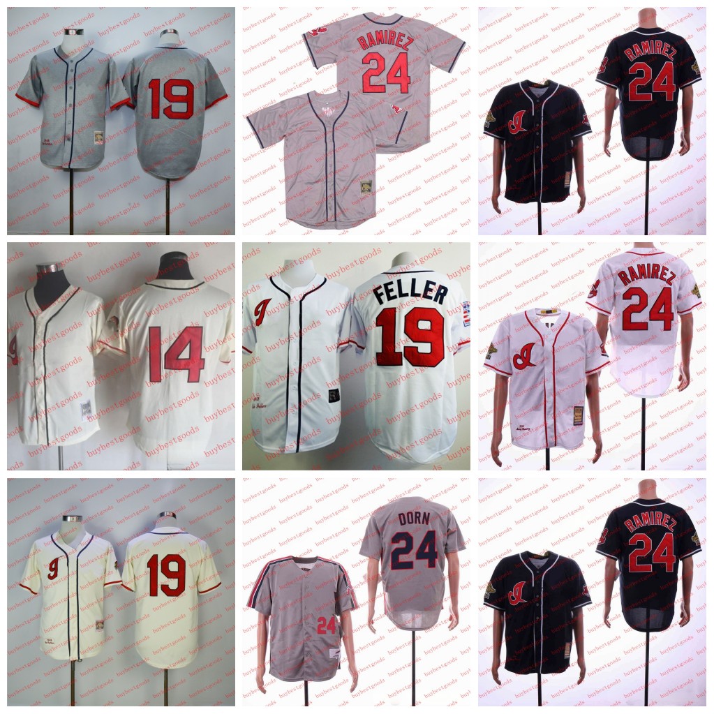 Mitchell and Ness Retro Vintage Baseball Jersey 24 Manny Ramirez Jersey 19 Bob Feller 14 Larry Doby Stitched Movie Jerseys, With team name
Mitchell and Ness Retro Vintage Baseball Jersey 24 Manny Ramirez Jersey 19 Bob Feller 14 Larry Doby Stitched Movie Jerseys, With team name