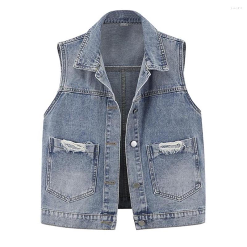 Women' Vests Women High Street Summer Chic All-match Ladies Denim Outwear Cargo Style Simple Basic Sleeveless Pocket Womens Jackets, Denim vest
Women' Vests Women High Street Summer Chic All-match Ladies Denim Outwear Cargo Style Simple Basic Sleeveless Pocket Womens Jackets, Denim vest