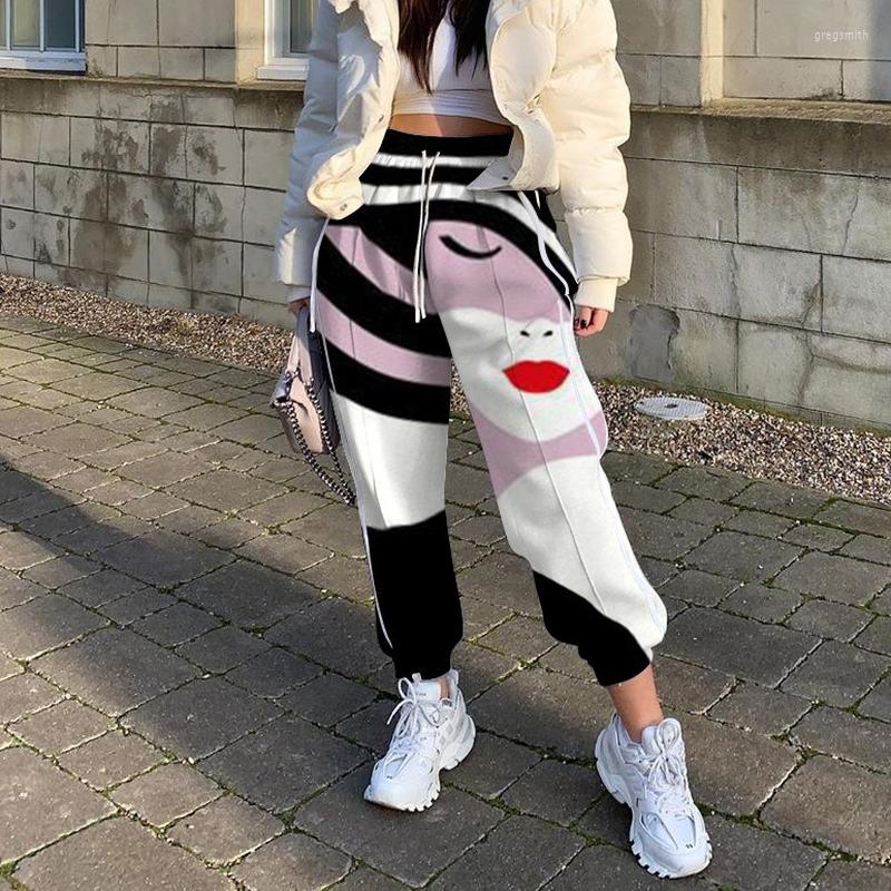 Women' Pants Women Elegant Elastic Waist Pocket Overalls Spring Autumn Pattern Fake Face Print Patchwork Trouser For Female Casual, Purple
Women' Pants Women Elegant Elastic Waist Pocket Overalls Spring Autumn Pattern Fake Face Print Patchwork Trouser For Female Casual, Purple