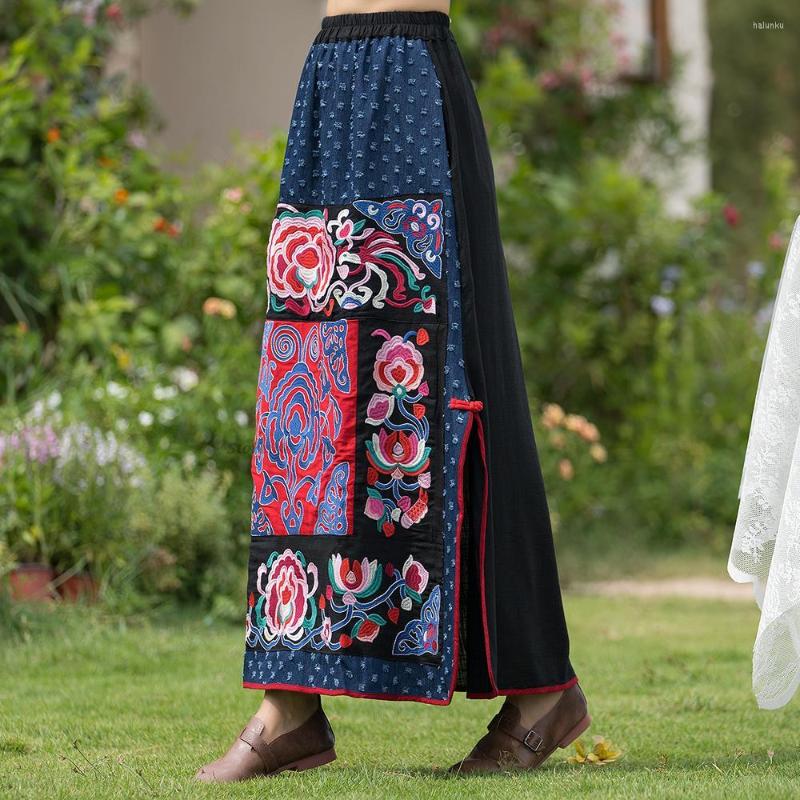 Ethnic Clothing 2023 Harajuku National Flower Embroidery Cotton Linen Skirt Chinese Patchwork A-line Vintage Elastic Waist Midi
Ethnic Clothing 2023 Harajuku National Flower Embroidery Cotton Linen Skirt Chinese Patchwork A-line Vintage Elastic Waist Midi