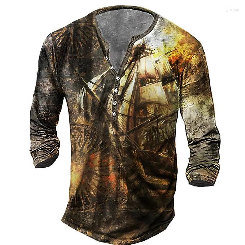 Men' T Shirts 2023 3D Ship Print Shirt Vintage Cotton Long Sleeve T-shirt Men' Costing Plus Size, Cx7kou-hh0911-3
Men' T Shirts 2023 3D Ship Print Shirt Vintage Cotton Long Sleeve T-shirt Men' Costing Plus Size, Cx7kou-hh0911-3