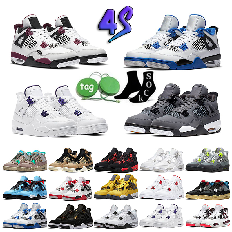 Jumpman 4 4s Mens Basketball Shoes Military Black Cat University Blue Red Thunder Cactus Jack 4 4s Men Women Trainers Outdoor Sports Sneakers, 10
Jumpman 4 4s Mens Basketball Shoes Military Black Cat University Blue Red Thunder Cactus Jack 4 4s Men Women Trainers Outdoor Sports Sneakers, 10