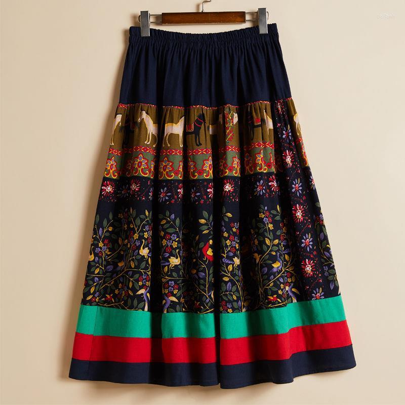 Ethnic Clothing 2023 Chinese Traditional Skirt Women Cotton Linen Loose Flower Print Elastic Waist Elegant National
Ethnic Clothing 2023 Chinese Traditional Skirt Women Cotton Linen Loose Flower Print Elastic Waist Elegant National