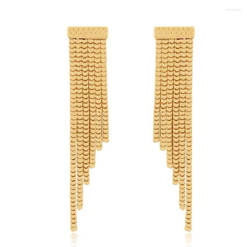 Dangle Earrings Tassel Chain Drop Gold Color Fashion Charm Jewelry Women Party Bijoux
Dangle Earrings Tassel Chain Drop Gold Color Fashion Charm Jewelry Women Party Bijoux