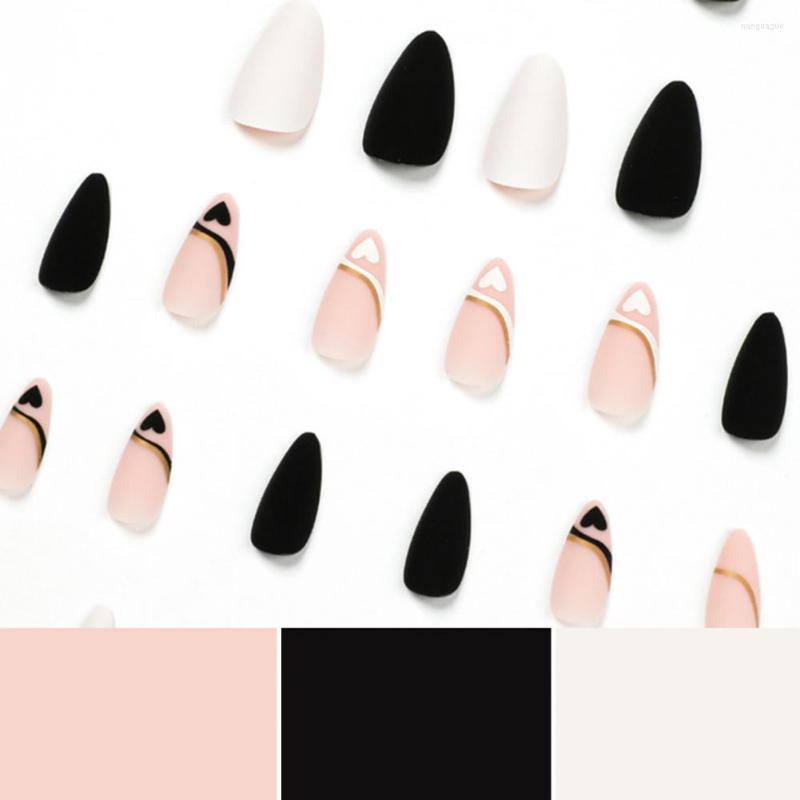 False Nails 1 Set Fashion Artificial Removable Decorative Luxury Press On Fake With Glue Kit, Black
False Nails 1 Set Fashion Artificial Removable Decorative Luxury Press On Fake With Glue Kit, Black