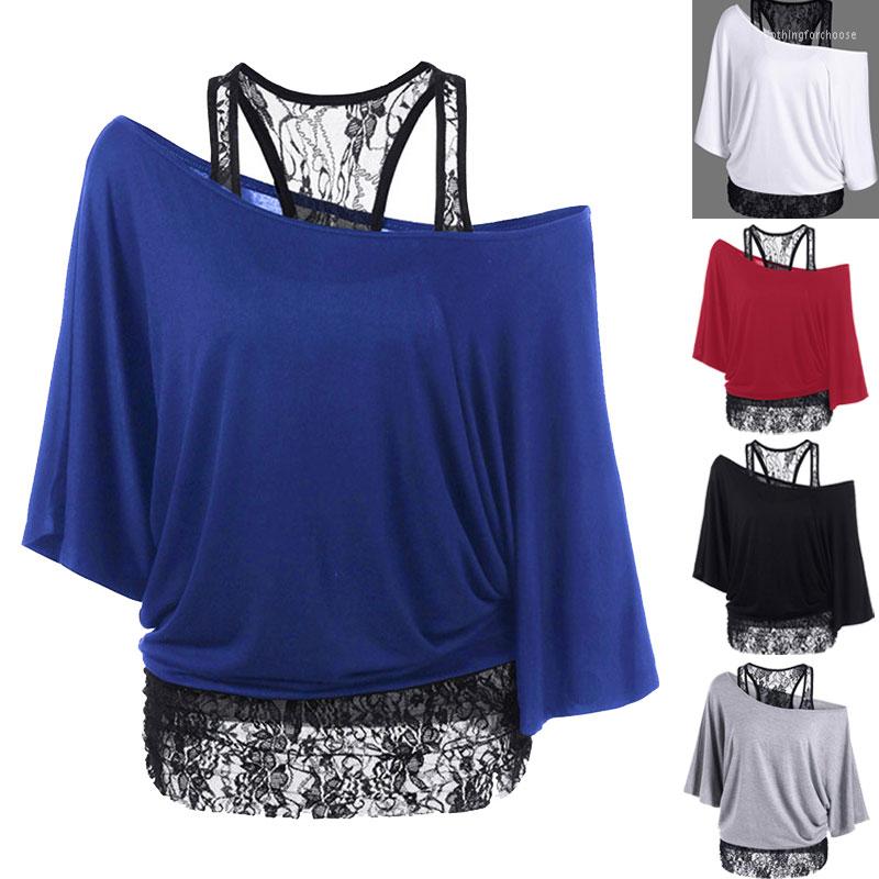 Women' T Shirts 2023 Women Shirt Sexy Lace Patchwork Bat Wing Sleeve Basic Clothes Casual Loose Fashion Female, Purple-1
Women' T Shirts 2023 Women Shirt Sexy Lace Patchwork Bat Wing Sleeve Basic Clothes Casual Loose Fashion Female, Purple-1