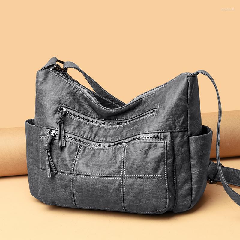 School Bags Fashion Ladies Shoulder Messenger High Quality Soft Leather Handbag Large Capacity Crossbody For Women Female Tote Bag, Black
School Bags Fashion Ladies Shoulder Messenger High Quality Soft Leather Handbag Large Capacity Crossbody For Women Female Tote Bag, Black