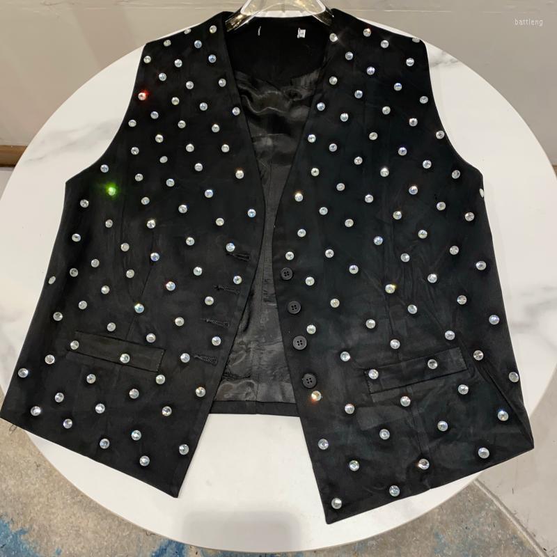 Women' Vests 2023 Spring Autumn Fashion Rhinestones Ol Vest Women Heavy Industry Shiny Waistcoat, Black
Women' Vests 2023 Spring Autumn Fashion Rhinestones Ol Vest Women Heavy Industry Shiny Waistcoat, Black