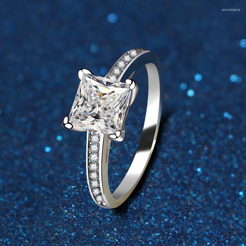 Wedding Rings Fashion Ring For Women Dazzling Square Zirconia Luxury Lady Silver Color Accessories Trendy Delicate Bridal Jewelry
Wedding Rings Fashion Ring For Women Dazzling Square Zirconia Luxury Lady Silver Color Accessories Trendy Delicate Bridal Jewelry