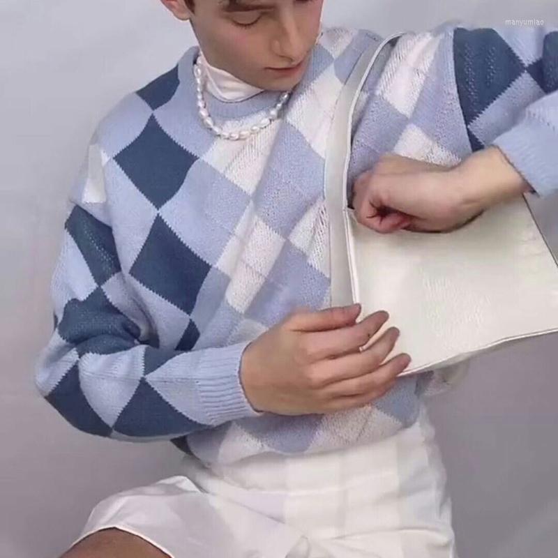 Men' Sweaters Fashion Sweater Men Fall Casual Long Sleeve Crew Neck Knitting Jumpers For Mens Spring Vintage Diamond Pattern Knitted, 01 blue
Men' Sweaters Fashion Sweater Men Fall Casual Long Sleeve Crew Neck Knitting Jumpers For Mens Spring Vintage Diamond Pattern Knitted, 01 blue