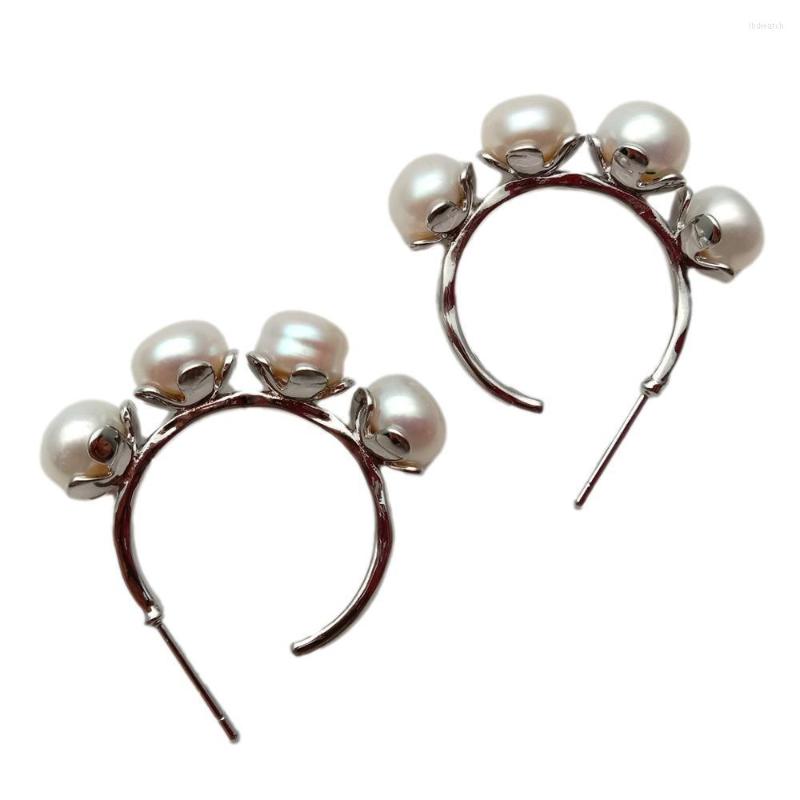 Hoop Earrings KKGEM Office Style 8mm Natural Freshwater Cultured White Pearl Gold Plated Stud
Hoop Earrings KKGEM Office Style 8mm Natural Freshwater Cultured White Pearl Gold Plated Stud