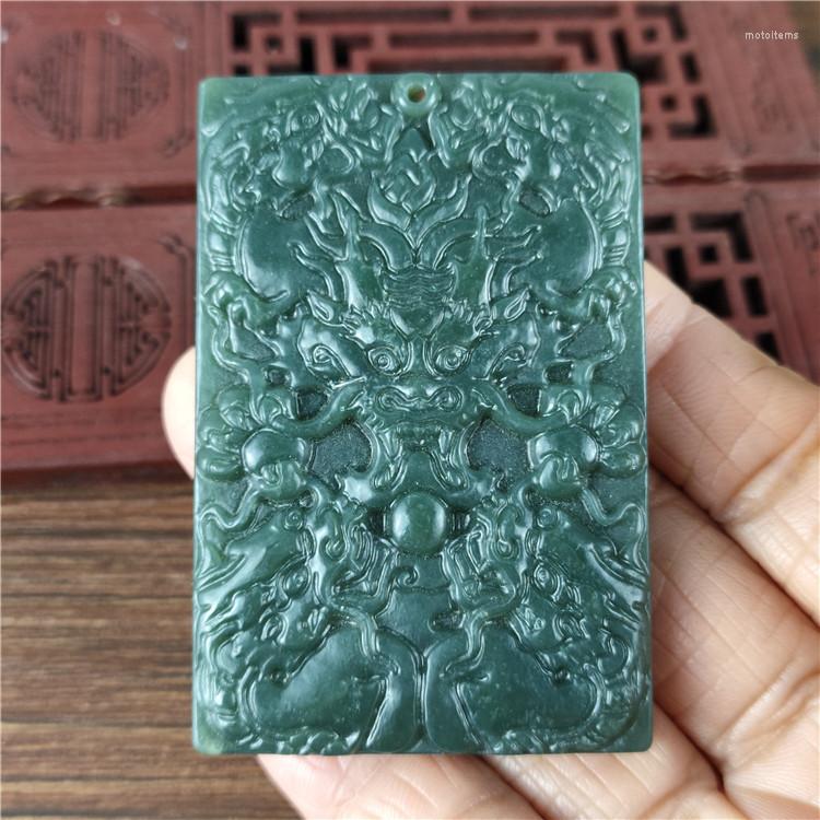 Pendant Necklaces Hetian Jade Sapphire Double-sided Work Dragon Water Absorption Four Pearl Men's
Pendant Necklaces Hetian Jade Sapphire Double-sided Work Dragon Water Absorption Four Pearl Men's