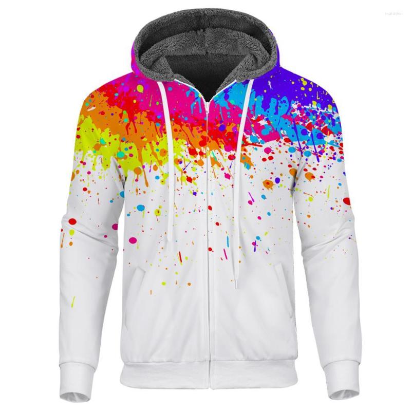 Men's Hoodies Winter Thick 3d Colorful Printing Men Zipper Hooded Coat Sweatshirt Jackets Long Sleeve Male Custom, 02 
Men's Hoodies Winter Thick 3d Colorful Printing Men Zipper Hooded Coat Sweatshirt Jackets Long Sleeve Male Custom, 02