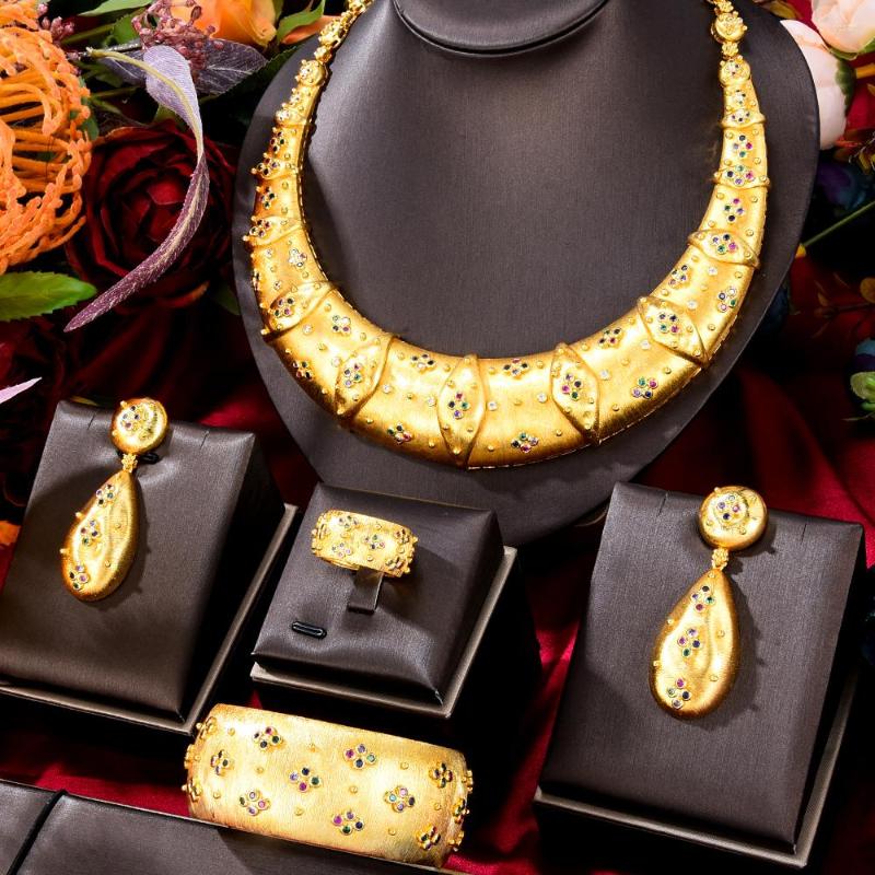 Necklace Earrings Set Missvikki Bling Sequins Luxury Africa Dubai For Women Wedding Party Zircon Bridal, Picture shown
Necklace Earrings Set Missvikki Bling Sequins Luxury Africa Dubai For Women Wedding Party Zircon Bridal, Picture shown