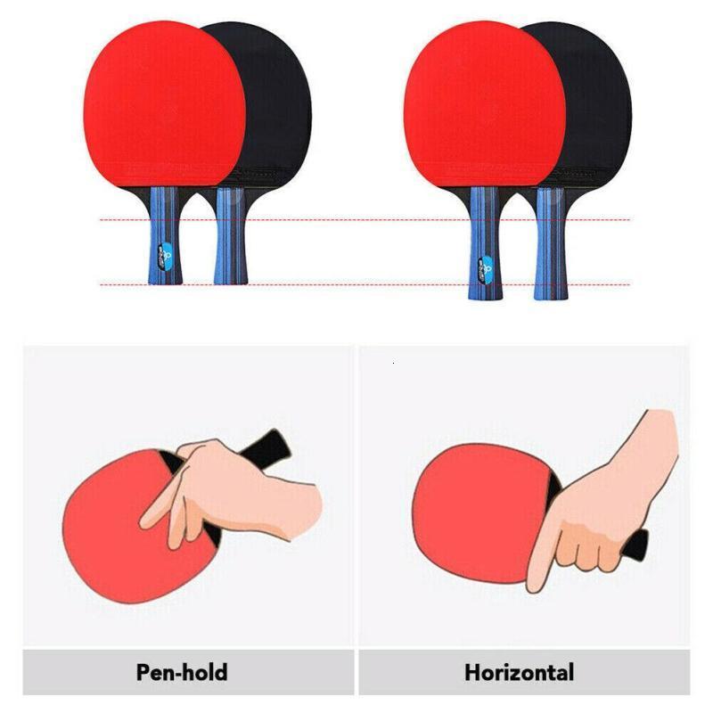 Table Tennis Raquets Training Table Tennis Racket Short Long Handle Student Ping Pong Paddle 2 Ping Pong Paddles With 3 PingPong Balls Storage Bag 230