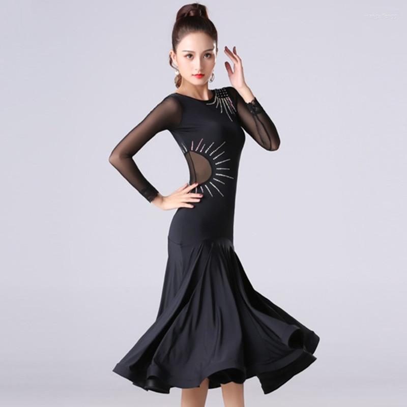 Stage Wear Ballroom Dress For Women Latin Dancing Dresses Dance Spanish Fringe Sequins Modern Costumes, Black
Stage Wear Ballroom Dress For Women Latin Dancing Dresses Dance Spanish Fringe Sequins Modern Costumes, Black