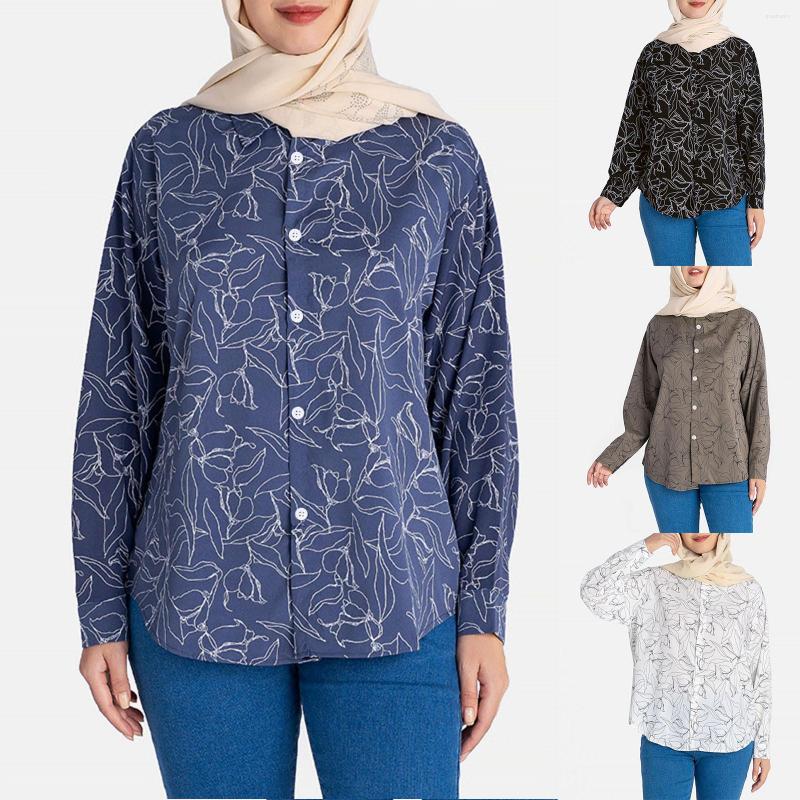 Women's Blouses Cotton Spandex Colla Shirt For Women Casual Spring And Summer Long Sleeved Flower Print Ruffles, Blue
Women's Blouses Cotton Spandex Colla Shirt For Women Casual Spring And Summer Long Sleeved Flower Print Ruffles, Blue