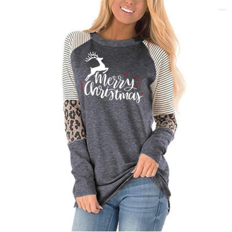 Women' T Shirts Fashion T-Shirt For Women Leopard Print Neck Long Sleeve Merry Christmas Letters And Reindeer Top Punk, Black
Women' T Shirts Fashion T-Shirt For Women Leopard Print Neck Long Sleeve Merry Christmas Letters And Reindeer Top Punk, Black