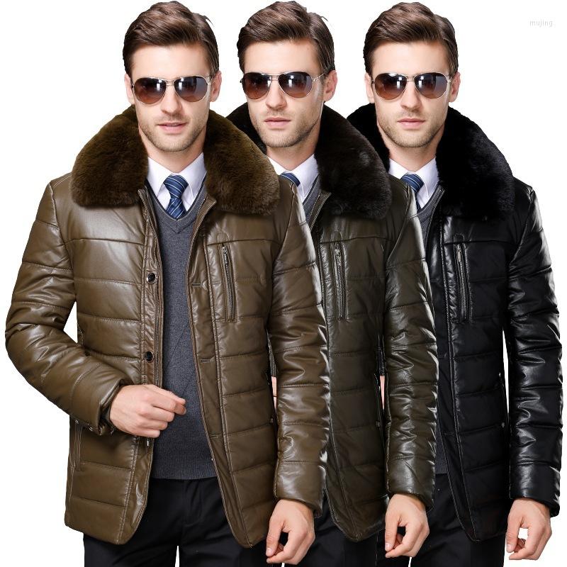 Men's Down 2023 Brand Leather Jacket Male Middle-aged And Elderly Father Winter Wear Sheep Fur Coat Mink Collar, Black
Men's Down 2023 Brand Leather Jacket Male Middle-aged And Elderly Father Winter Wear Sheep Fur Coat Mink Collar, Black