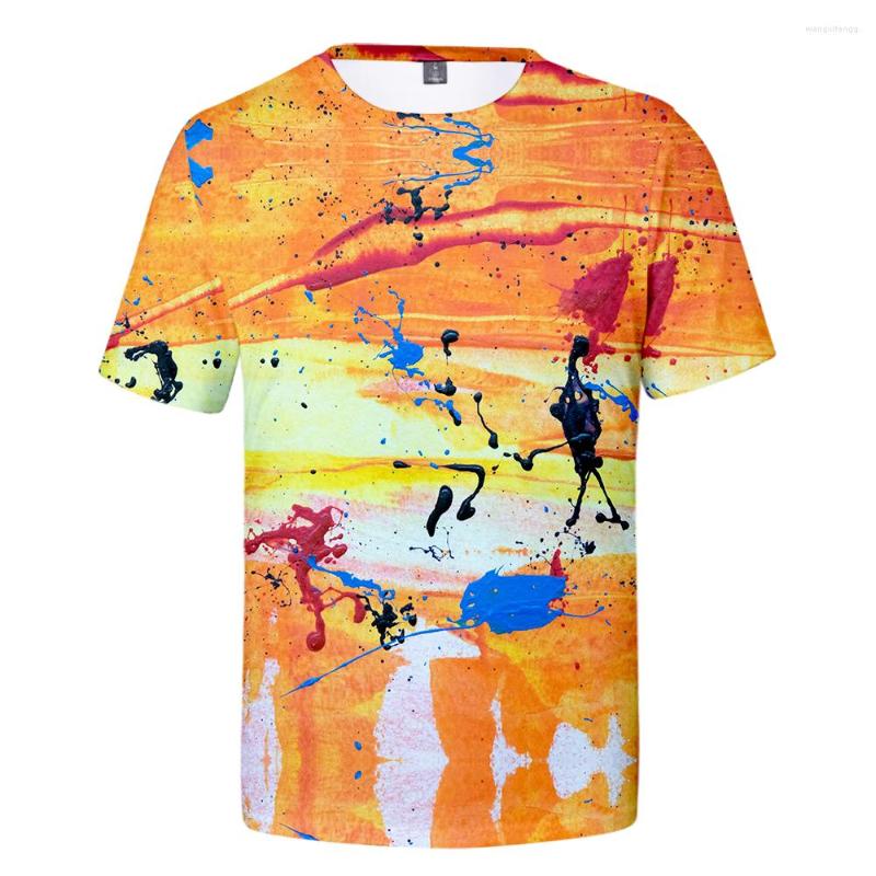 Men's T Shirts Paint Splash Series Printed Men's And Women's Casual Short-sleeved T-shirts, Beige
Men's T Shirts Paint Splash Series Printed Men's And Women's Casual Short-sleeved T-shirts, Beige