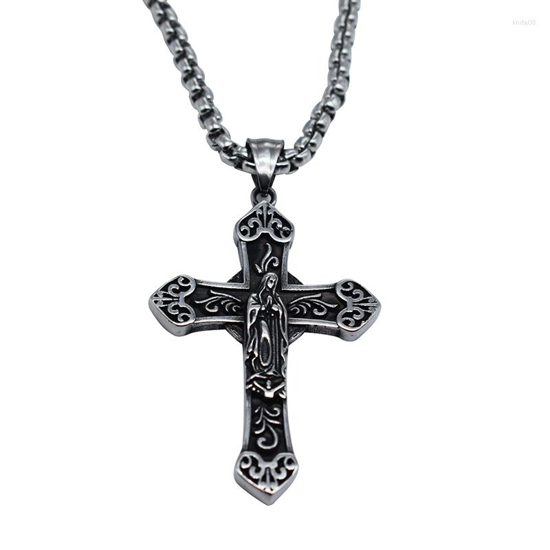 Pendant Necklaces Crucifix Jesus Cross Chain Necklace Jewelry Stainess Steel Religious Men Chains Christian Symbol Gift
Pendant Necklaces Crucifix Jesus Cross Chain Necklace Jewelry Stainess Steel Religious Men Chains Christian Symbol Gift
