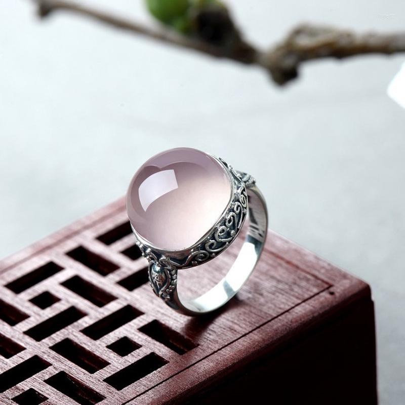 Wedding Rings Vintage Female Pink Moonstone Ring Classic Silver Color Flower Engagement Charm Hollow Thin For Women
Wedding Rings Vintage Female Pink Moonstone Ring Classic Silver Color Flower Engagement Charm Hollow Thin For Women