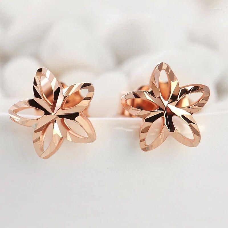 Stud Earrings 585 Purple Gold Plated 14K Rose Shining Star Ear Studs Elegant And Delicate For Women Evening Jewelry Accessories
Stud Earrings 585 Purple Gold Plated 14K Rose Shining Star Ear Studs Elegant And Delicate For Women Evening Jewelry Accessories