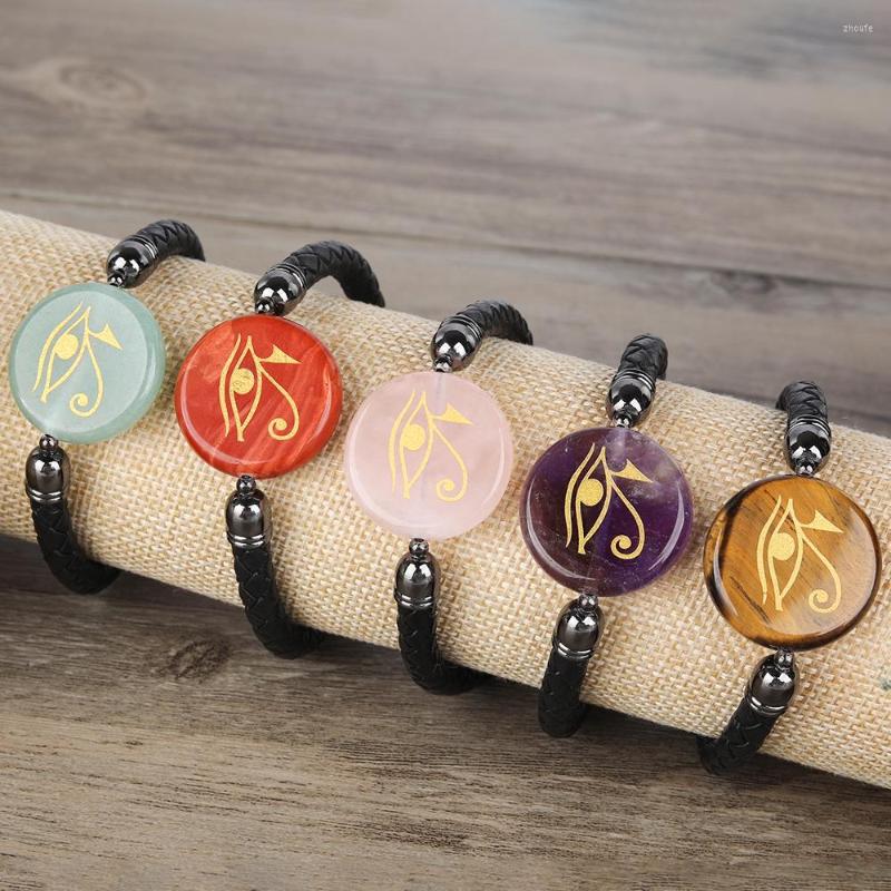 Bangle StaInIess SteeI MagnetIe BuekIe Rounb GeometrIe BevII's Eye Rune Ieather BraeeIet Men Anb Women HIp Hop Punk StyIe
Bangle StaInIess SteeI MagnetIe BuekIe Rounb GeometrIe BevII's Eye Rune Ieather BraeeIet Men Anb Women HIp Hop Punk StyIe