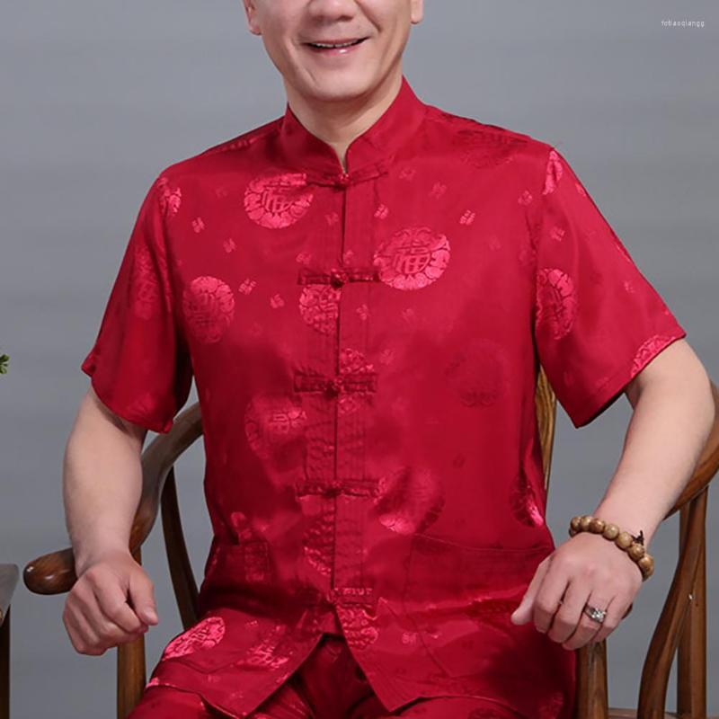 Men' Casual Shirts Tang Suit Shirt Attractive Chinese Style Blessing Pattern Stand Collar Pockets For Party Men Male, Blue
Men' Casual Shirts Tang Suit Shirt Attractive Chinese Style Blessing Pattern Stand Collar Pockets For Party Men Male, Blue