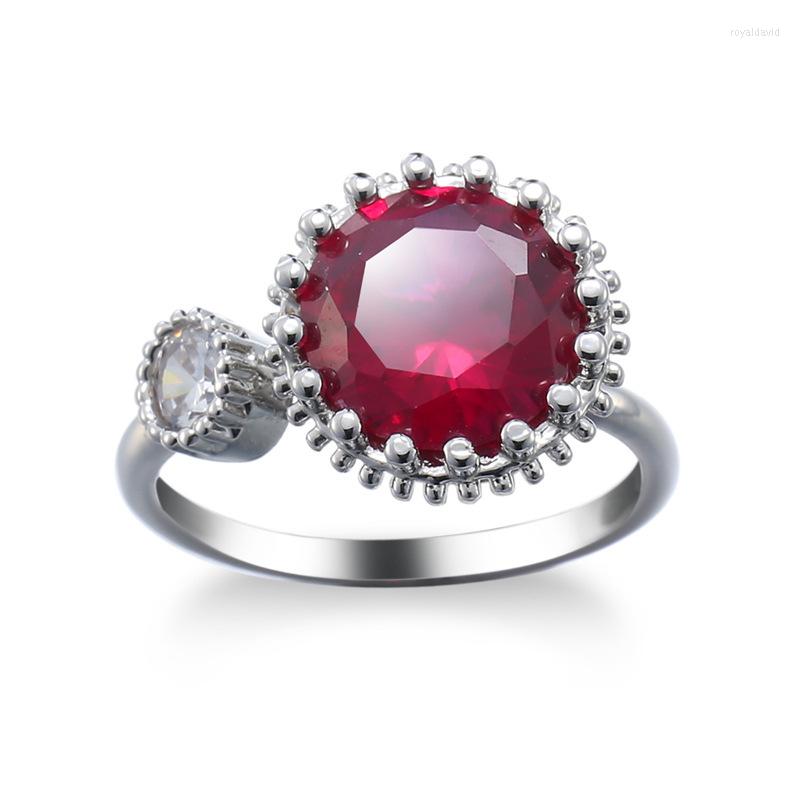 Cluster Rings Cute Red Natural Stone Double Round Silver Color Open For Girls Women Retro Style Lady Bague Femme
Cluster Rings Cute Red Natural Stone Double Round Silver Color Open For Girls Women Retro Style Lady Bague Femme